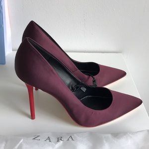 Zara Satin Pumps, new!